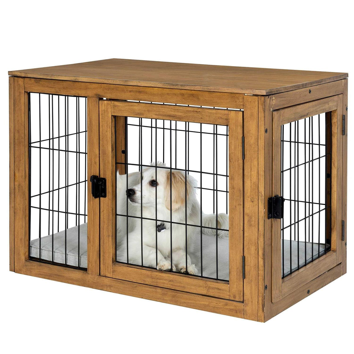 Furniture-Style Dog Crate with Double Doors O17292