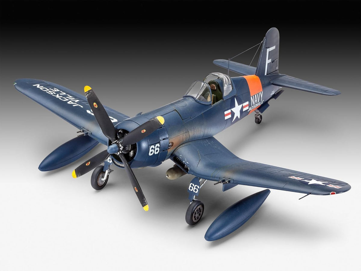 14.8 cm length 17.3 cm spanwidth F4U-4 Corsair Model Kit P480