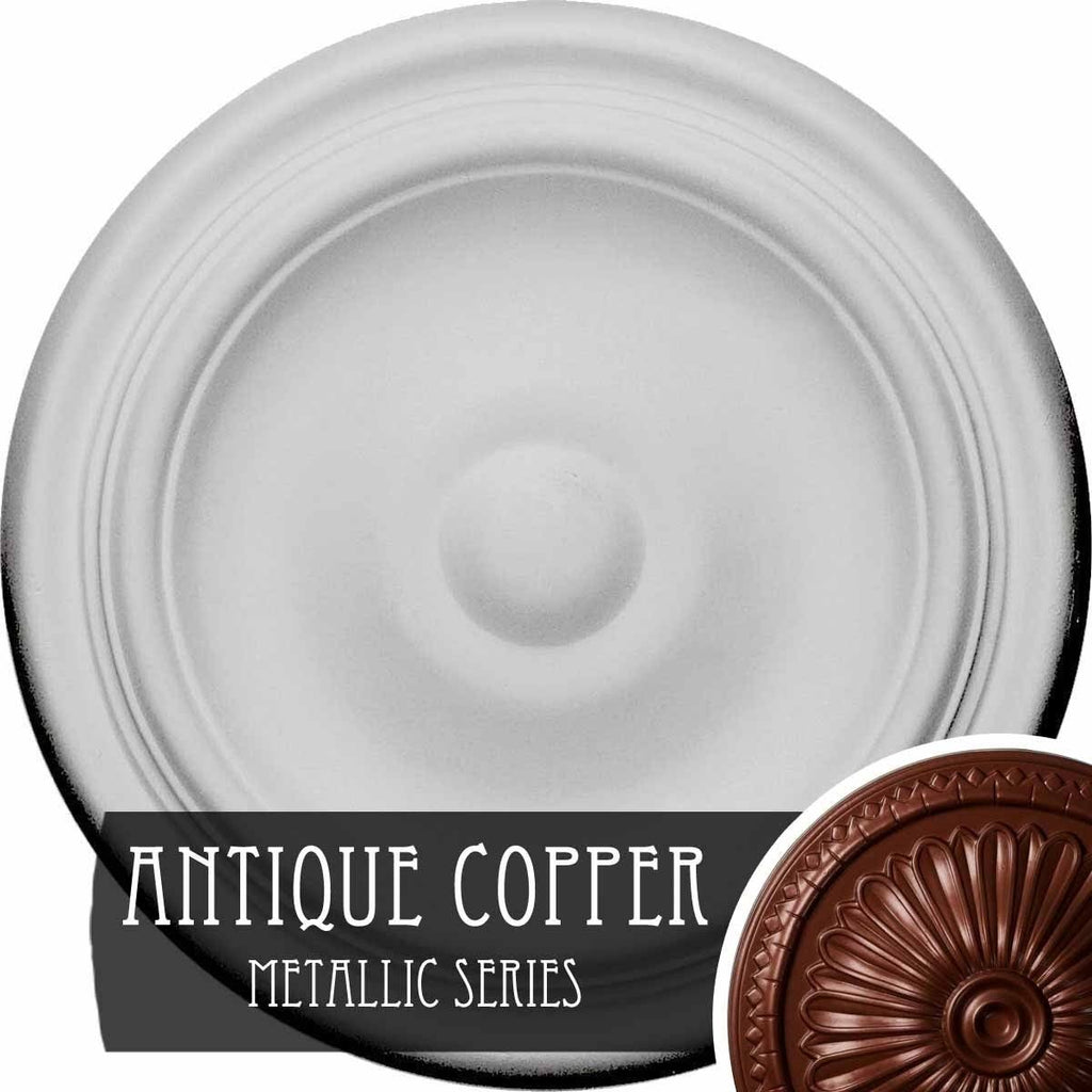 Hand-Painted Antique Copper Ceiling Medallion G397