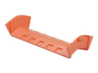 Orange ABS Plastic Cable Raceway Angled Fitting L209906