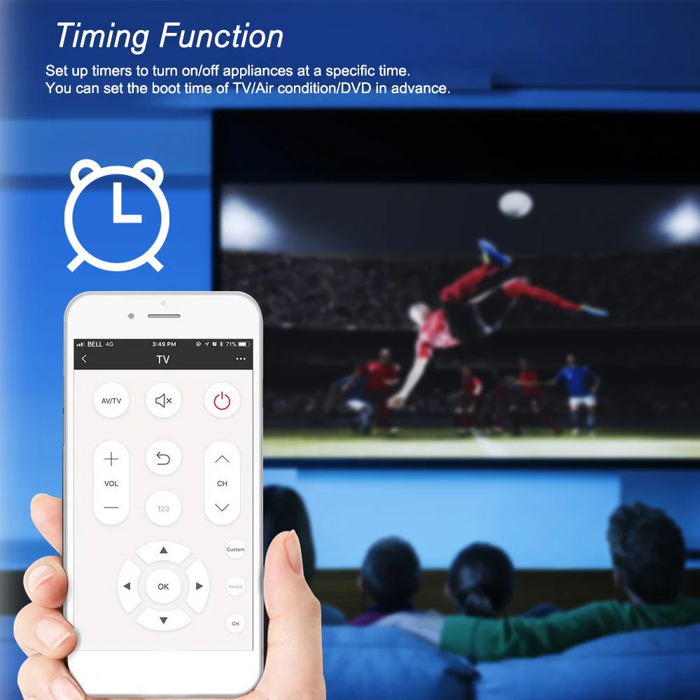 WiFi IR RF Universal Remote Controller D7851