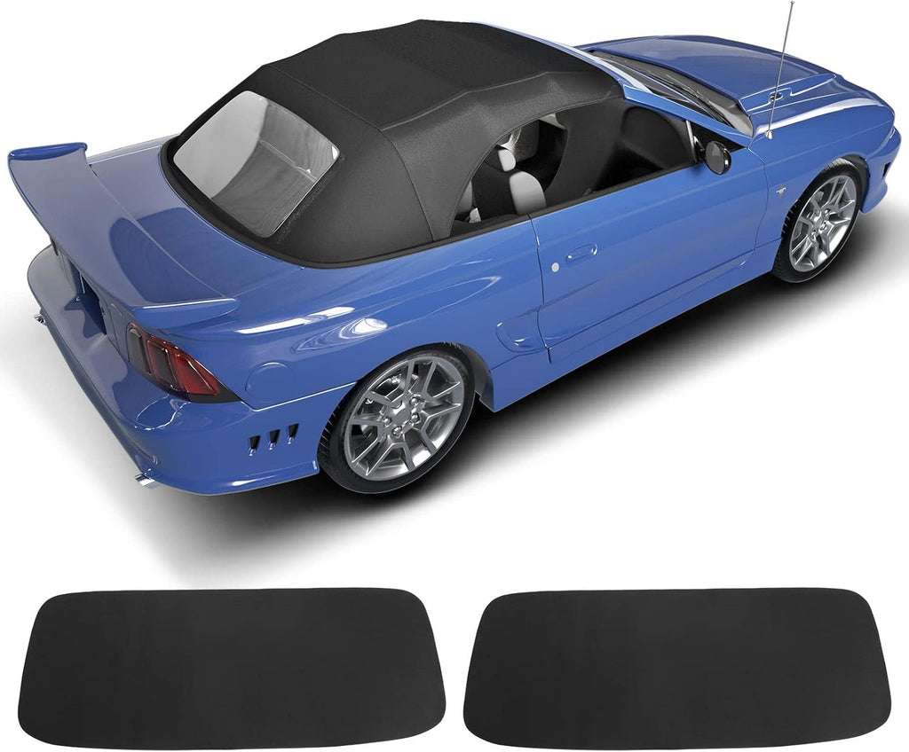 Black Convertible Soft Top with Plastic Window X6130