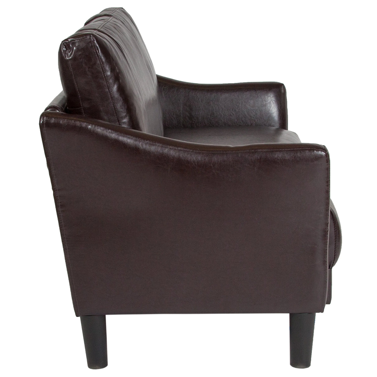 Brown Upholstered Loveseat V620