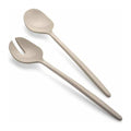 Milk White Salad Servers R546