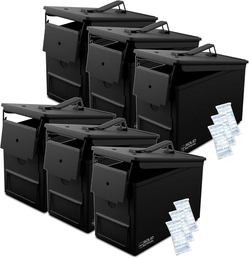 Matte Black OD Green FDE Brown Steel Ammo Can J436