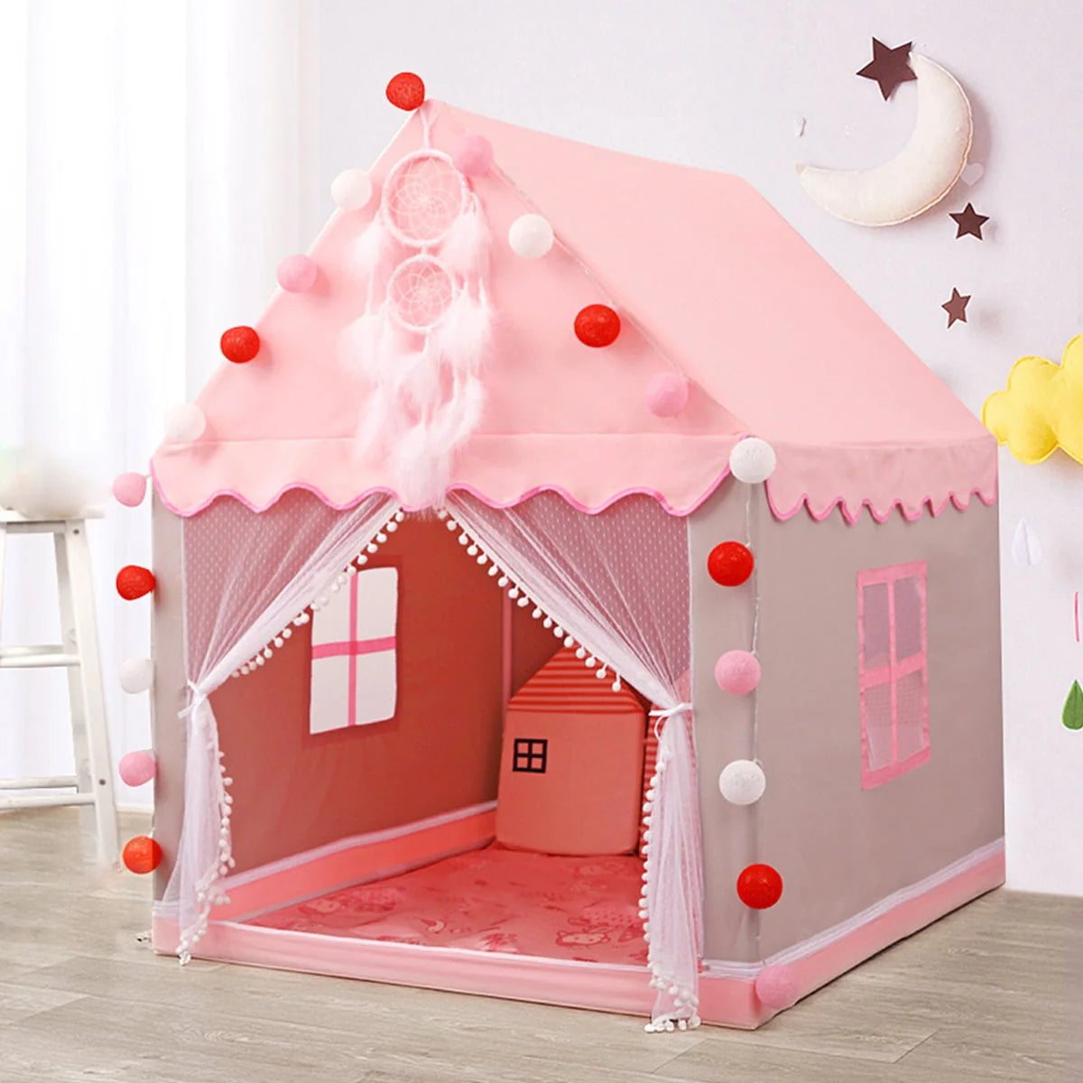 Pink Kids Play Tent O675