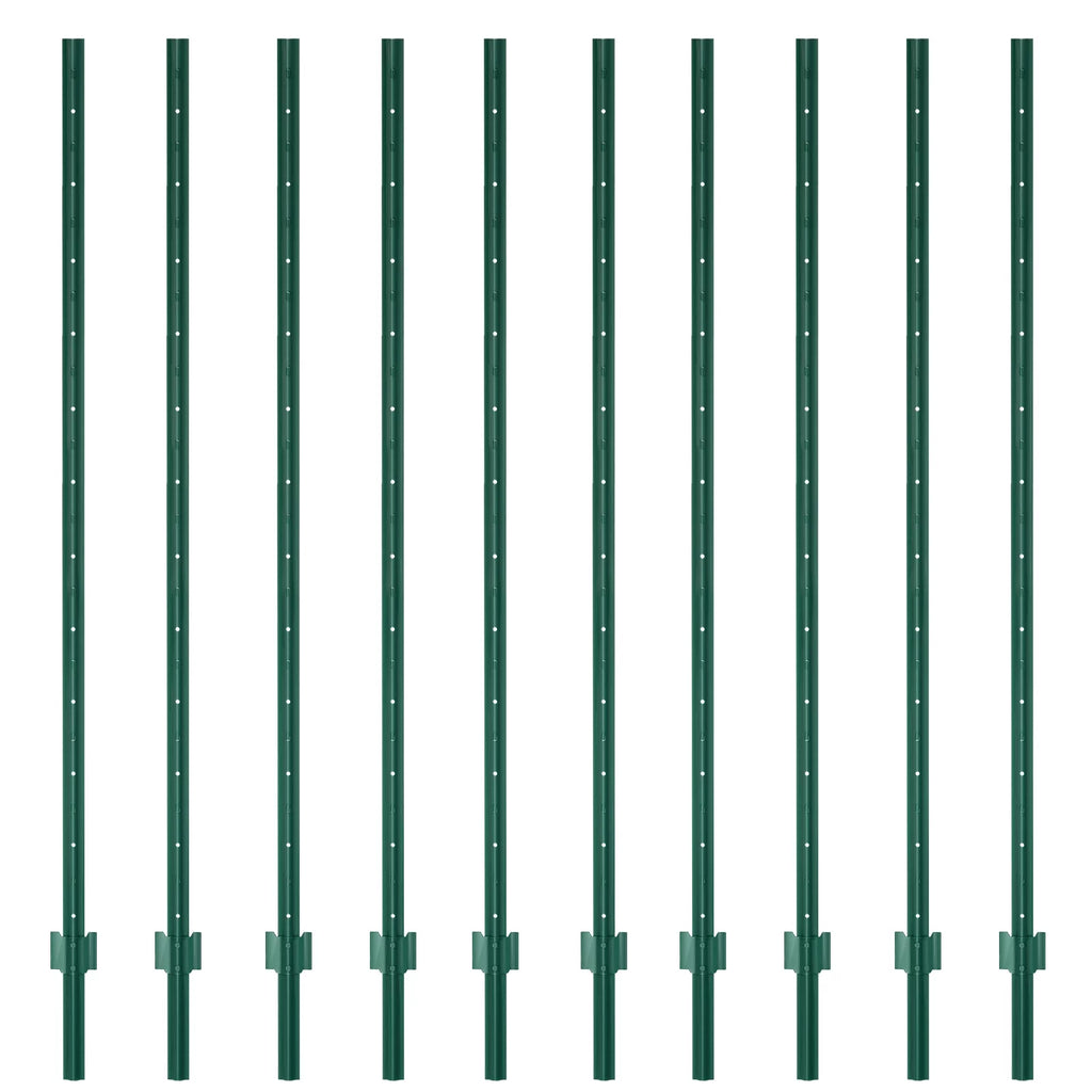 7 Feet Metal Fence Post Pack of 10 G102585