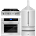 36 In. Rangetop, Range Hood, Refrigerator, and Wall Oven in Stainless Steel F141892