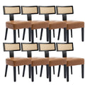 Upholstered PU Leather Dining Chairs Set of 8 H471169