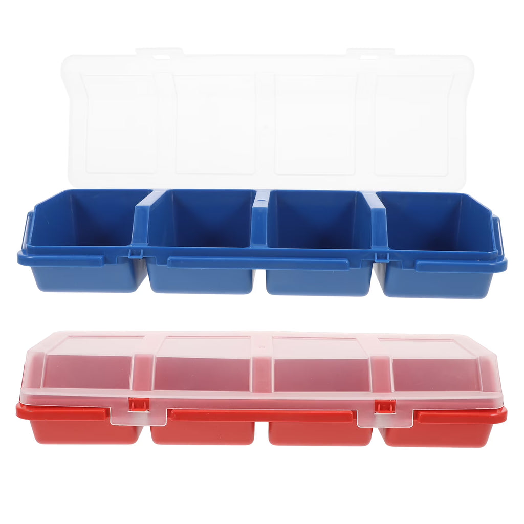 2 Pcs Screw and Nail Organizers Storage Parts Box S55996