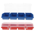 2 Pcs Screw and Nail Organizers Storage Parts Box S55996