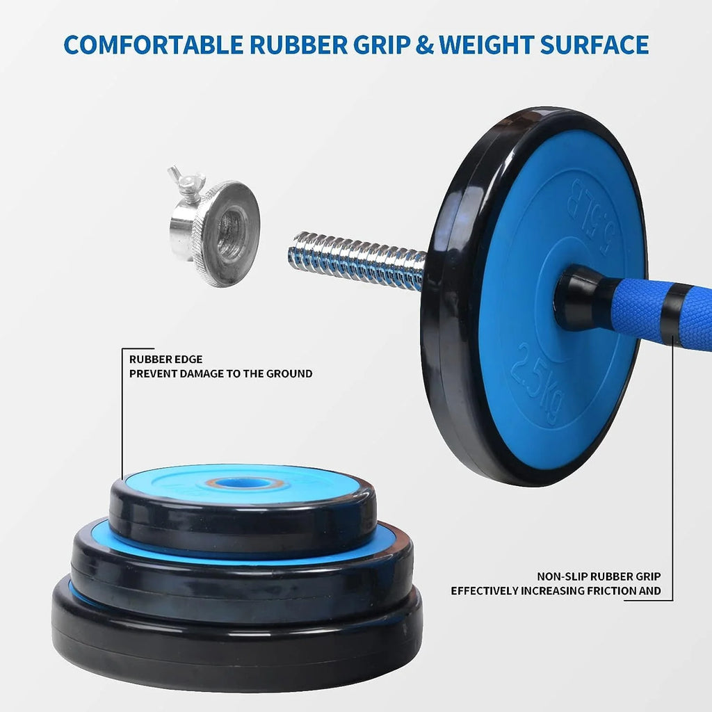 Adjustable 44lbs Dumbbells Barbell Set G800