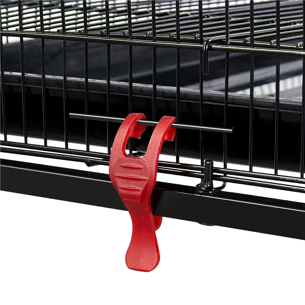 Black Flight Cage with Rolling Stand D8236