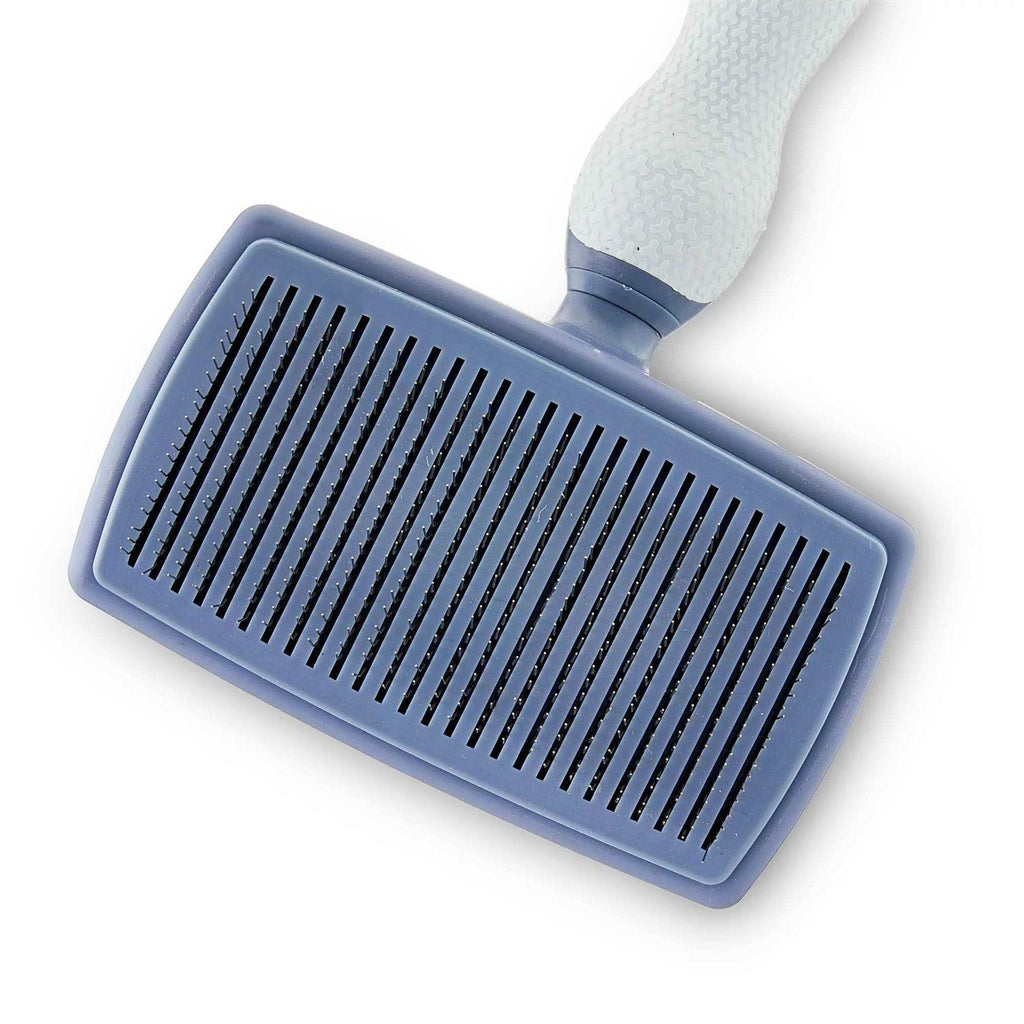 Self Cleaning Dog Slicker Brush with Non-Slip Handle J394499