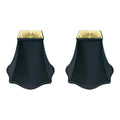 Black Square Bell Lamp Shade Set of 2 V75275