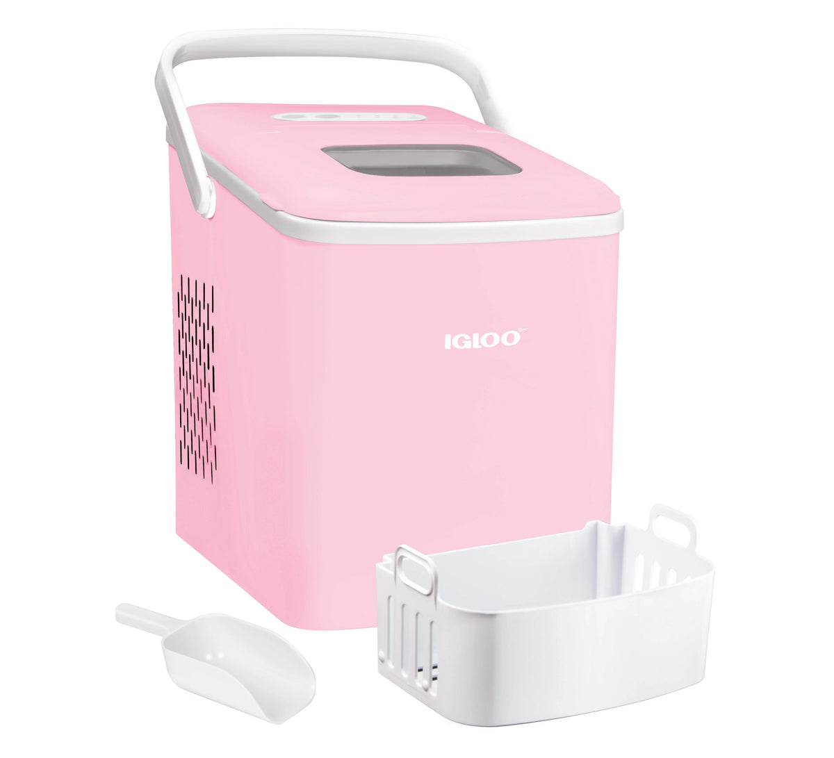 Portable Countertop Ice Maker Machine with Handle, Pink A448877