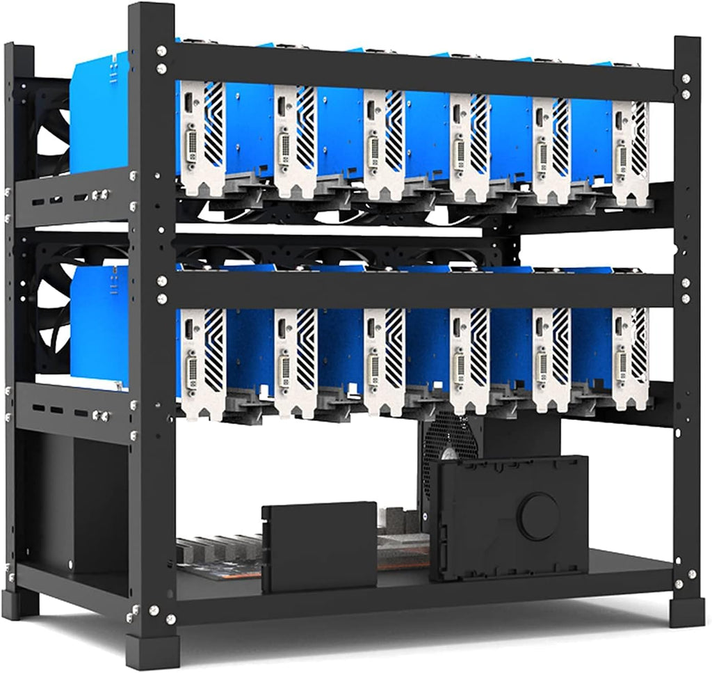 Mining Rig Frame for 12 GPU Open Mining Case Rack R90163