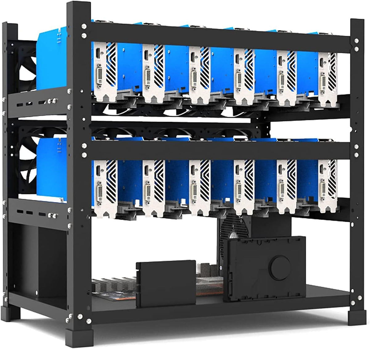 Mining Rig Frame for 12 GPU Open Mining Case Rack R90163