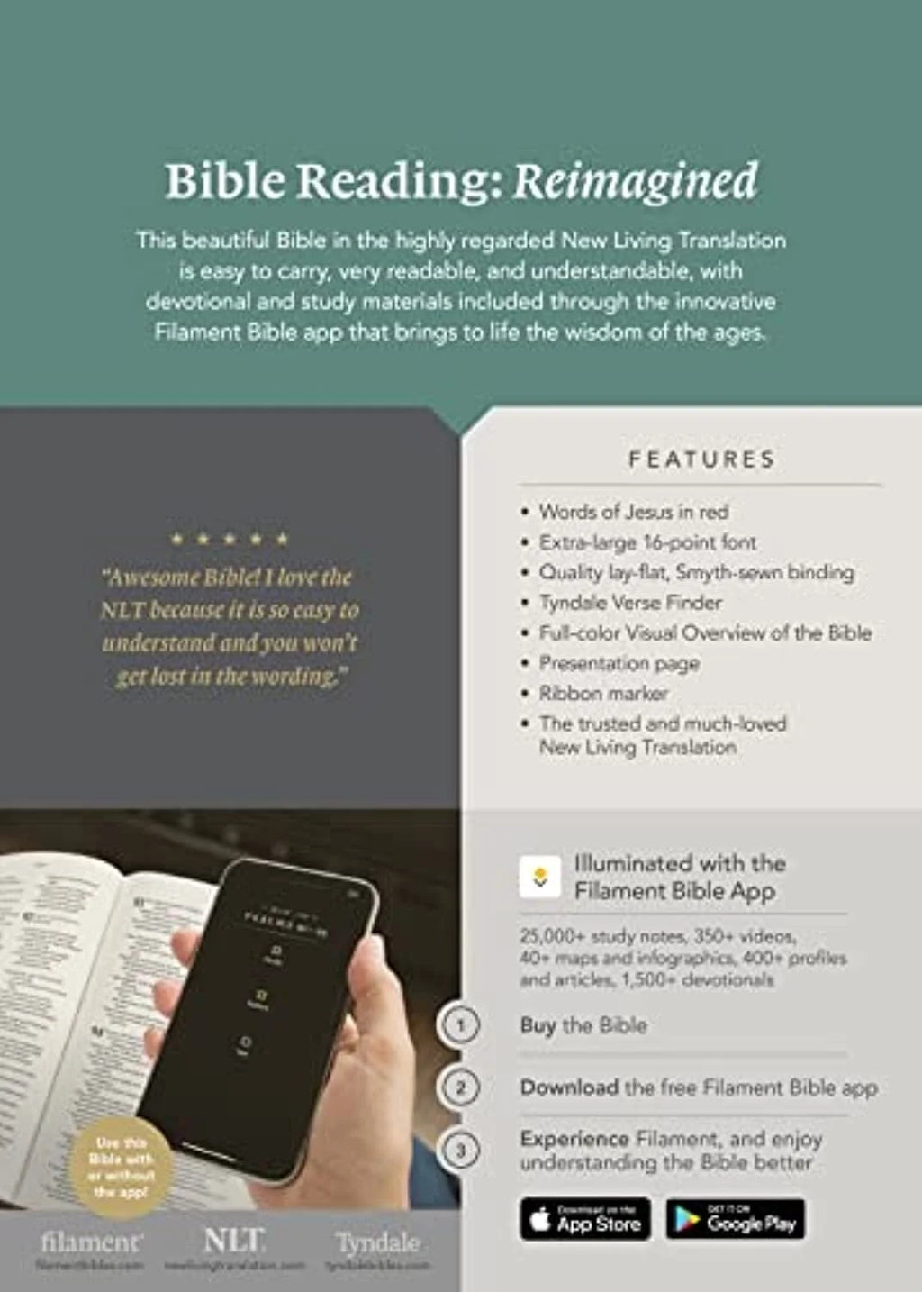 Black Leatherlike Giant Print Bible Q115