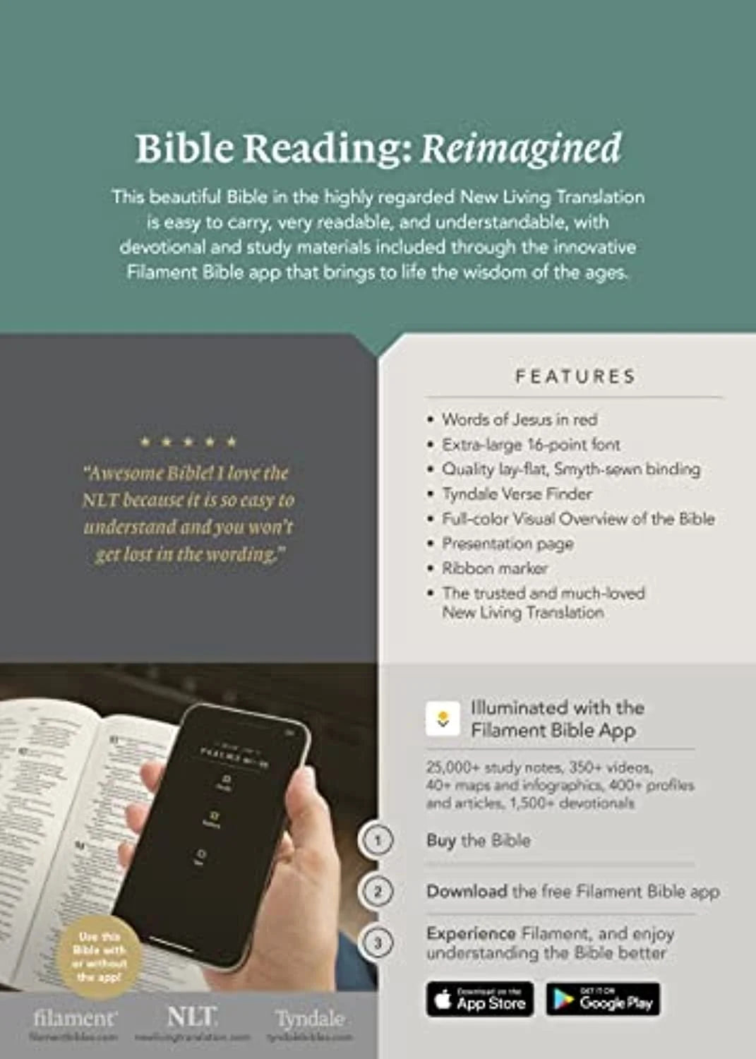 Black Leatherlike Giant Print Bible Q115