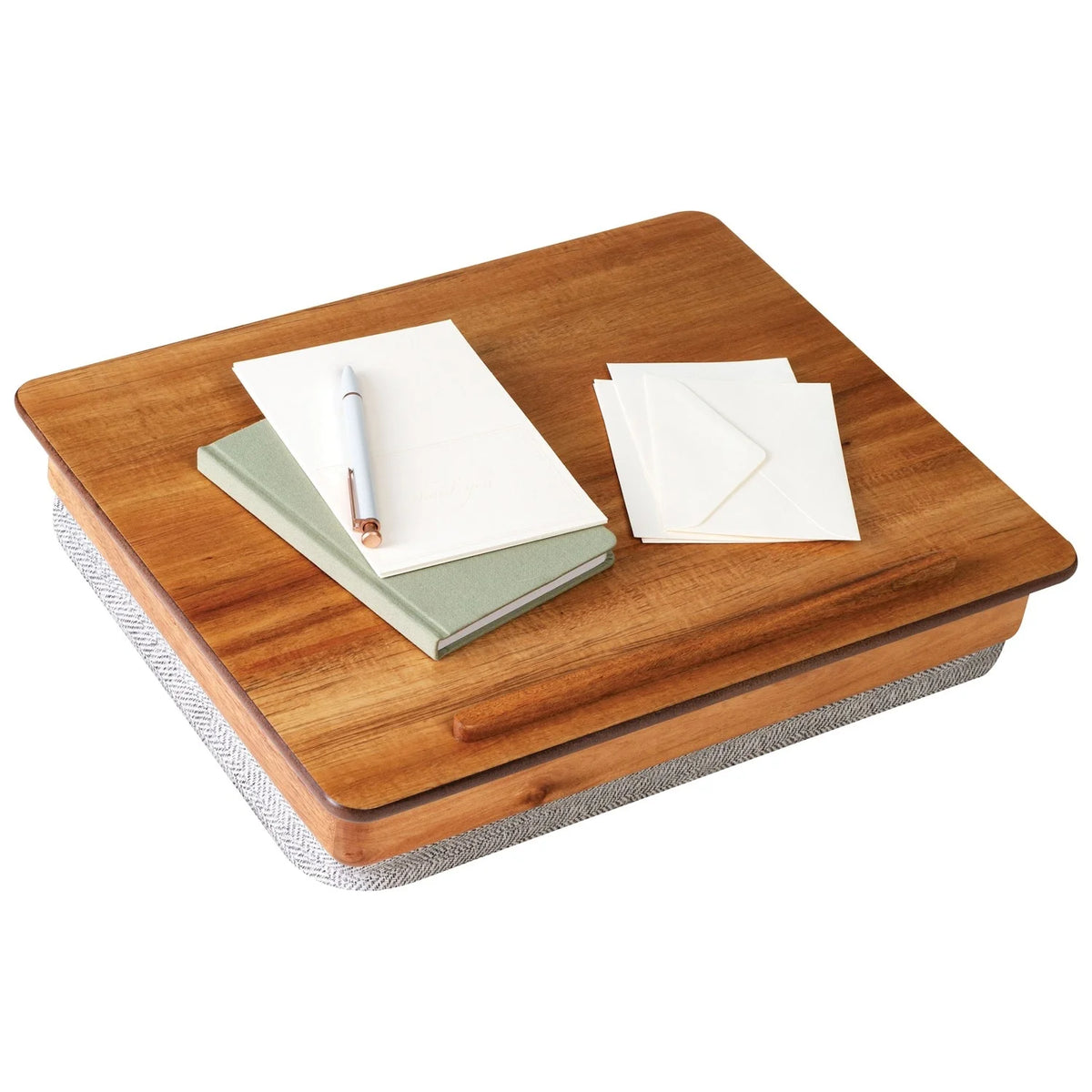 Natural Acacia Wood Lap Desk with Storage D883061