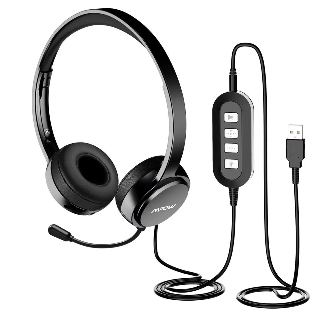 USB Computer Headset with Microphone Noise Cancelling L478