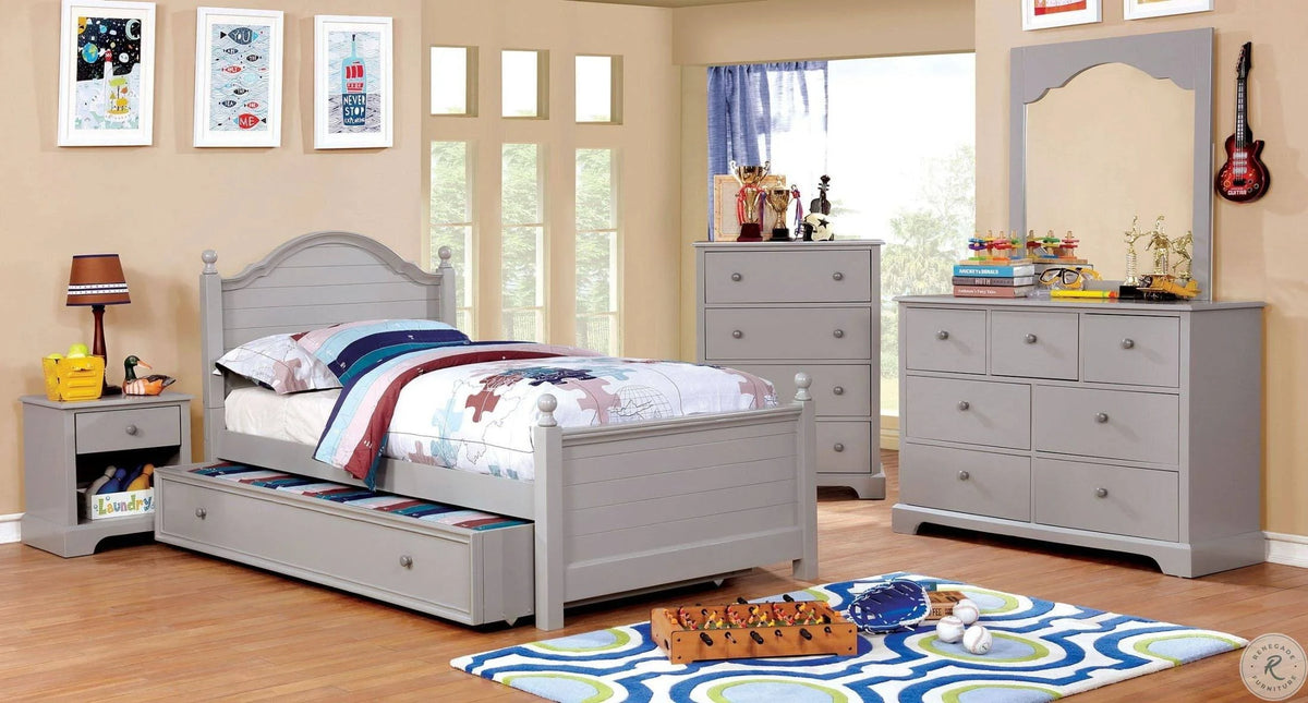 Gray Twin Bed I91583