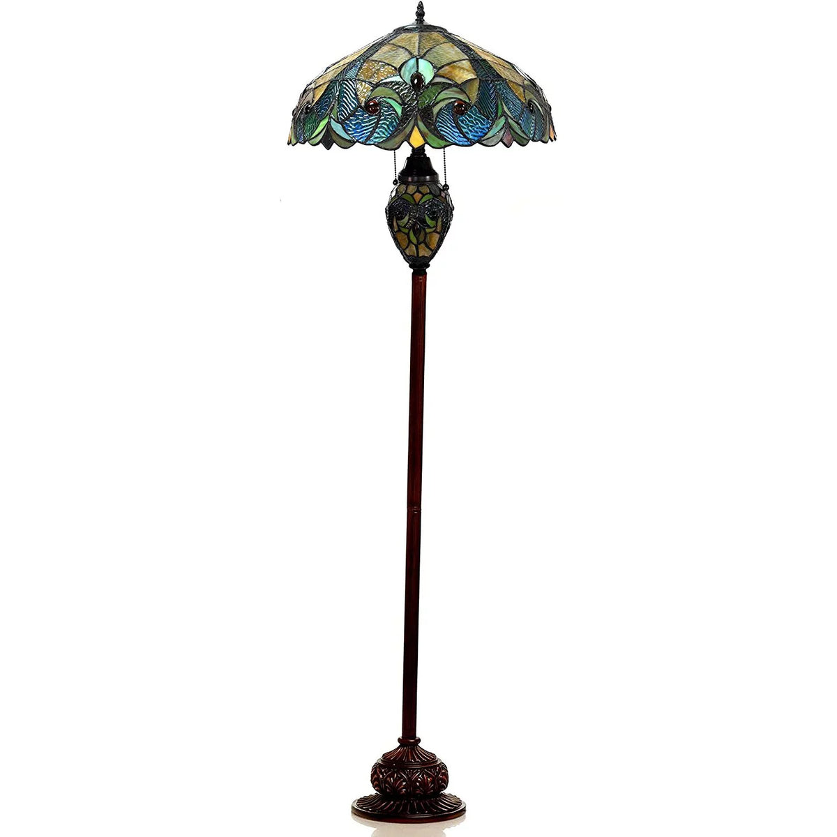 3 Light Victorian Double Lit Floor Lamp N348302