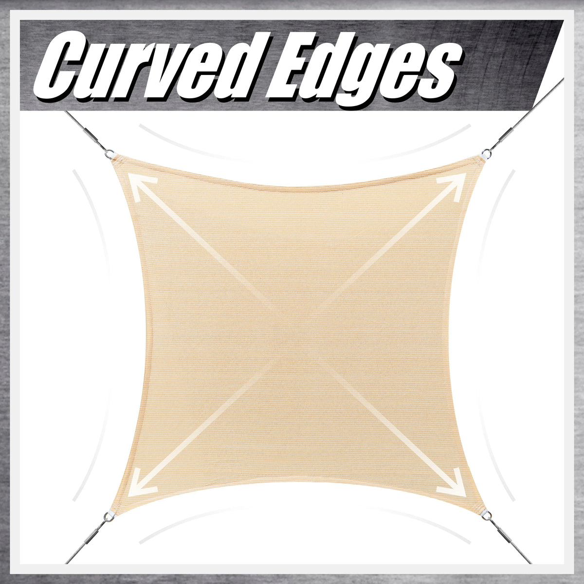 Red Square Sun Shade Sail Canopy Mesh Fabric 190 GSM P9027