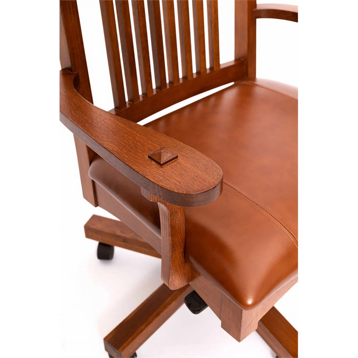 Wood Office Chair in Oak E8841