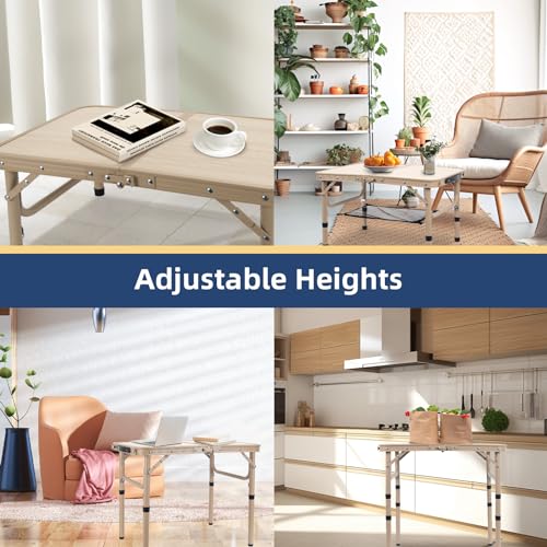 2FT Lightweight Portable Aluminum Folding Table E7770