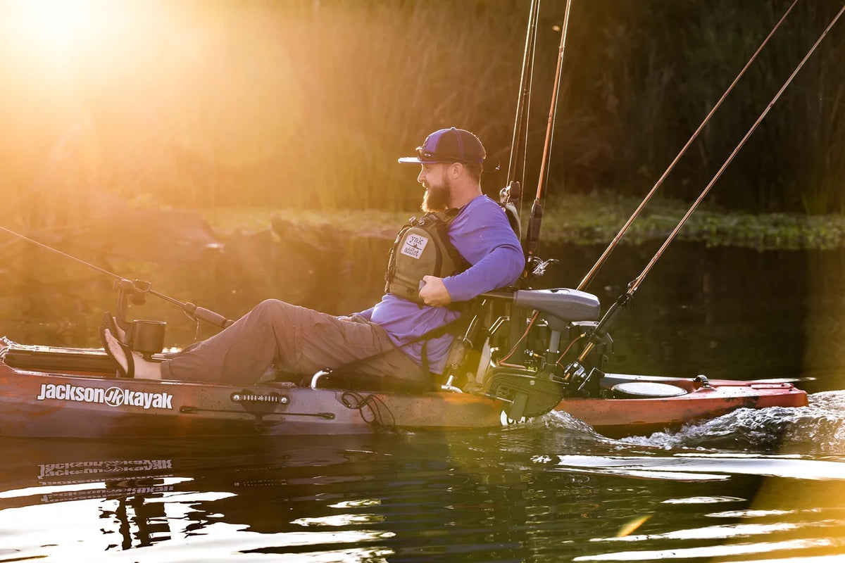 36 Lb. Thrust Saltwater Transom Mounted Electric Kayak Trolling Motor with 24 In. Shaft M43408