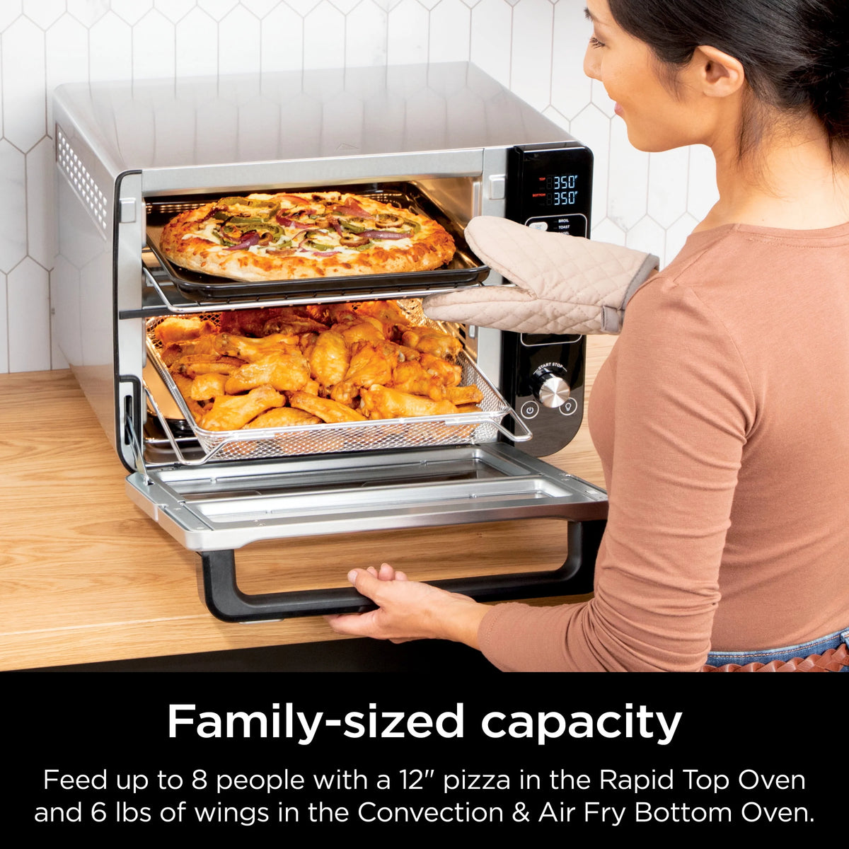 10-in-1 Double Oven with Convection and Air Fry E893