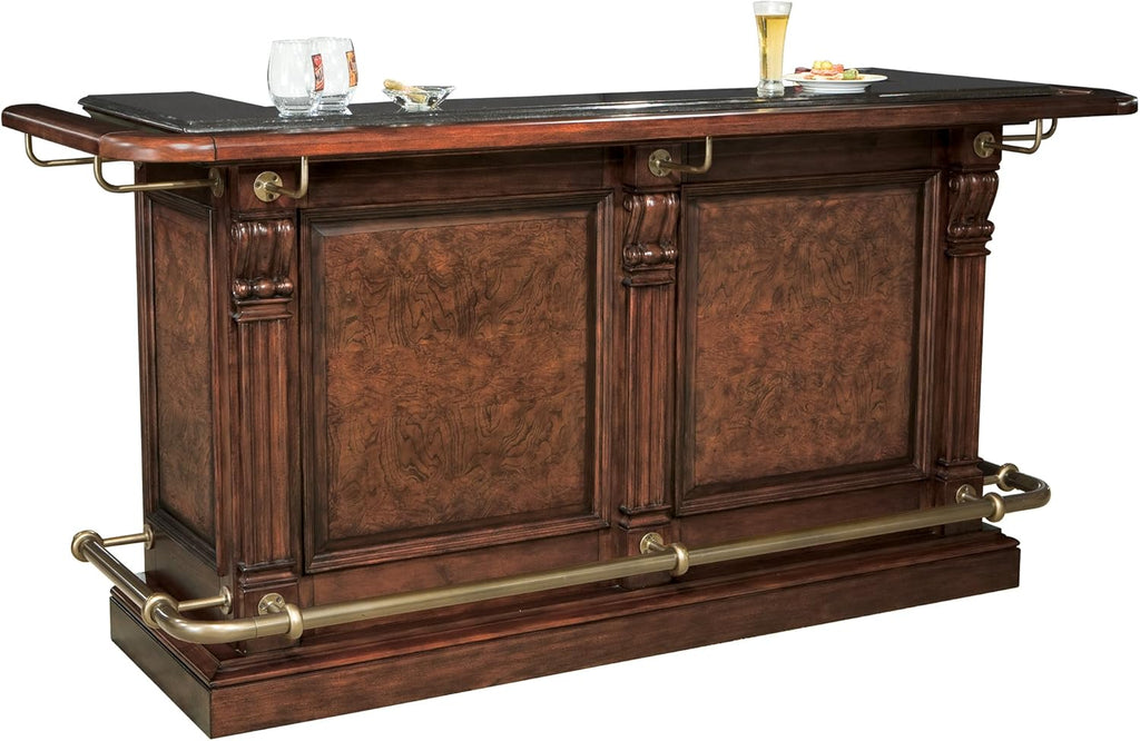 Hampton Cherry Finish Bar with 25 Wine Bottle Storage T6222