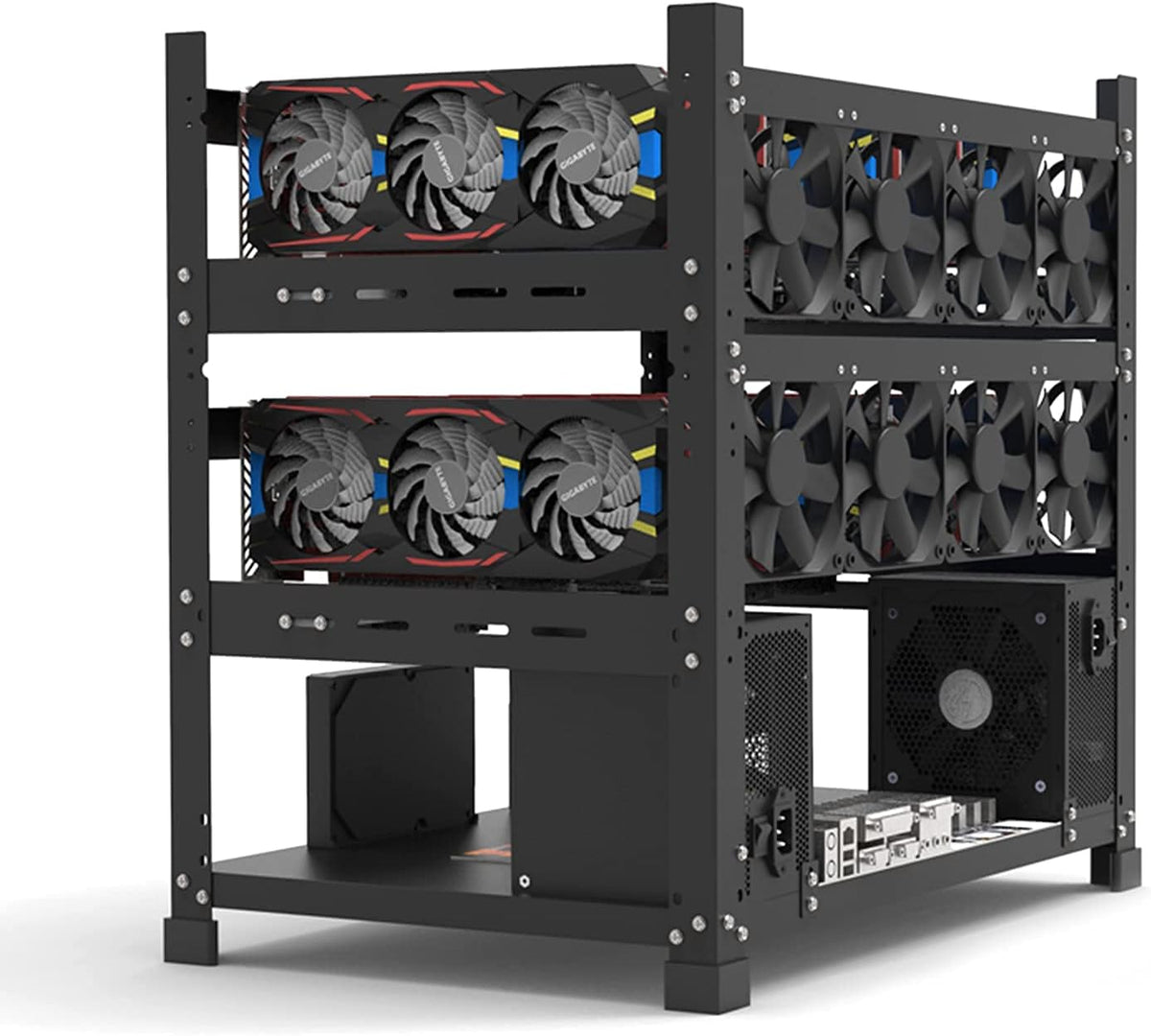 Mining Rig Frame for 12 GPU Open Mining Case Rack R90163