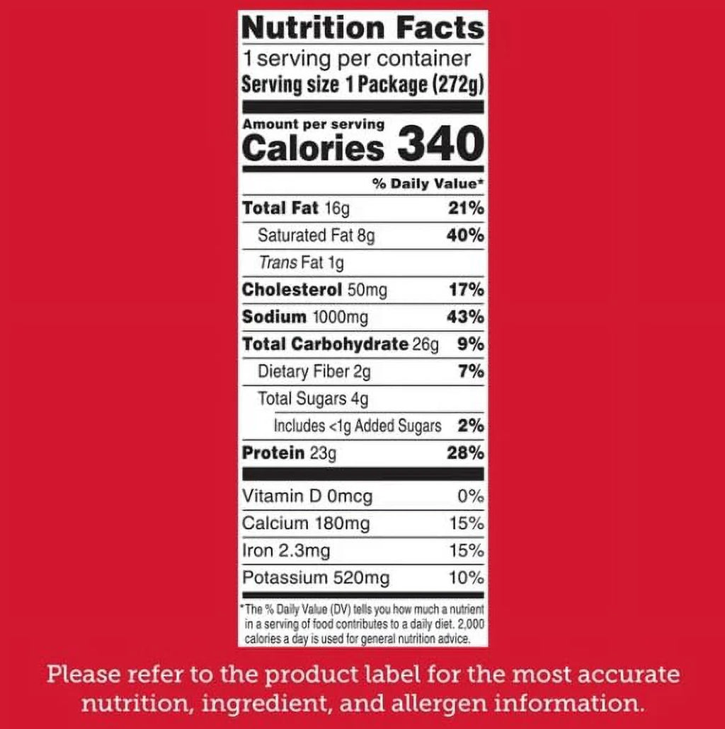 9.6 oz Pack of 8 Salisbury Steak Frozen Meal F42398