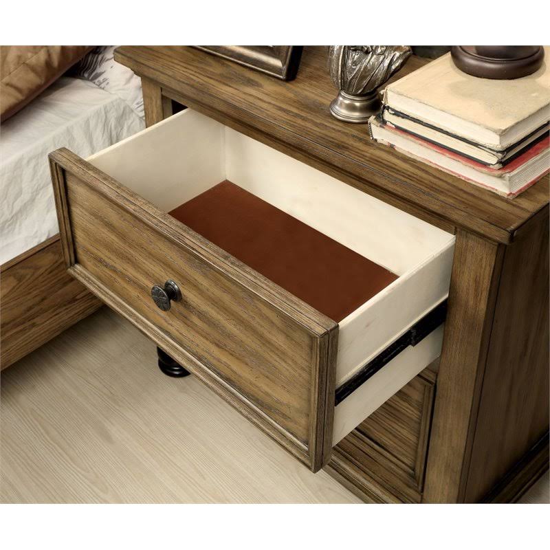 2 Drawer Nightstand in Dark Oak Y767625