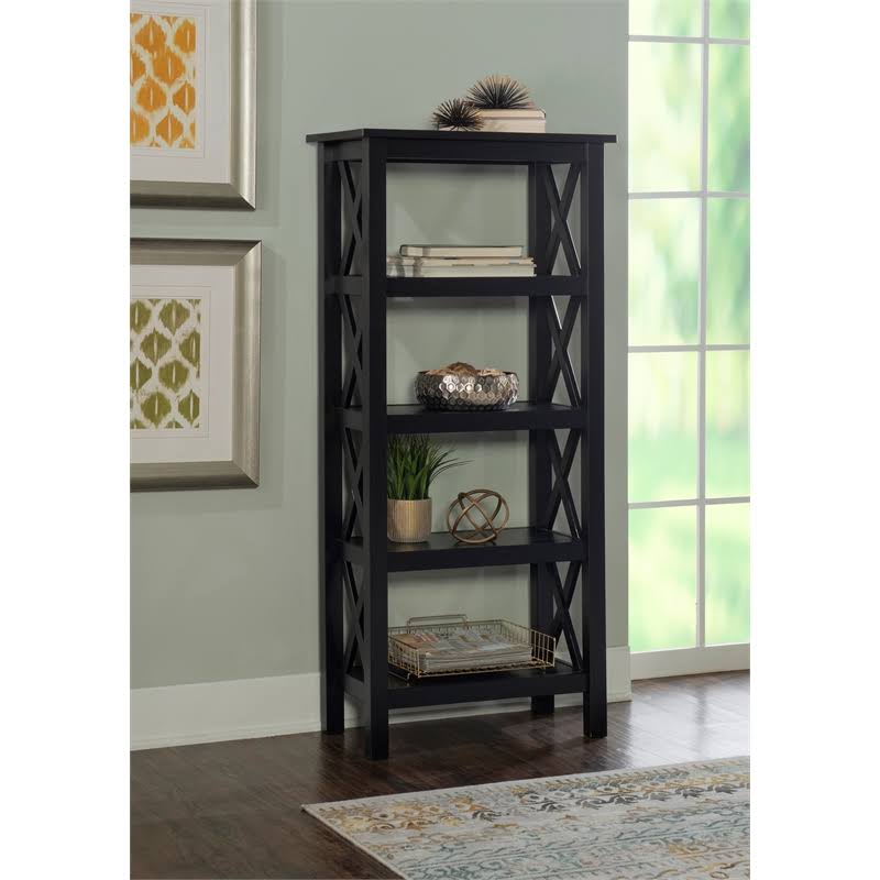 Black Wood Bookcase M262