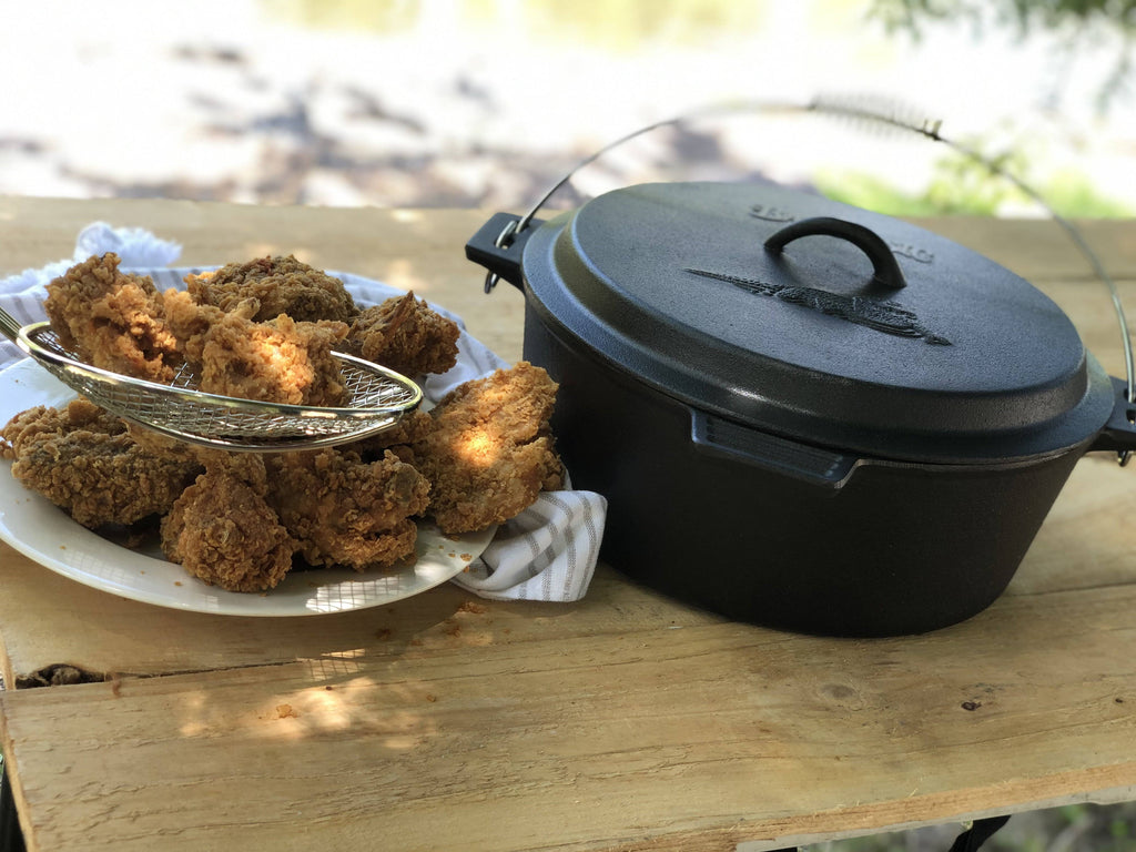 Cast Iron Chicken Fryer with Dutch Oven Lid, 10 Quart J103740