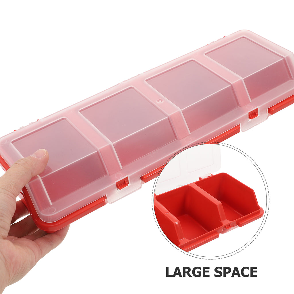 2 Pcs Screw and Nail Organizers Storage Parts Box S55996