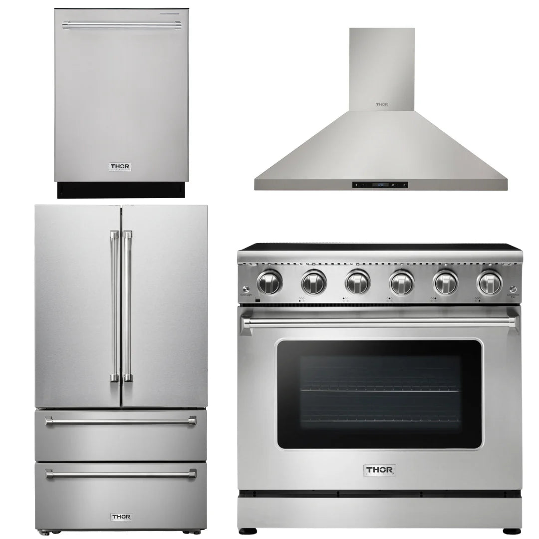 36 Electric Range, Range Hood, Refrigerator, Dishwasher R21537