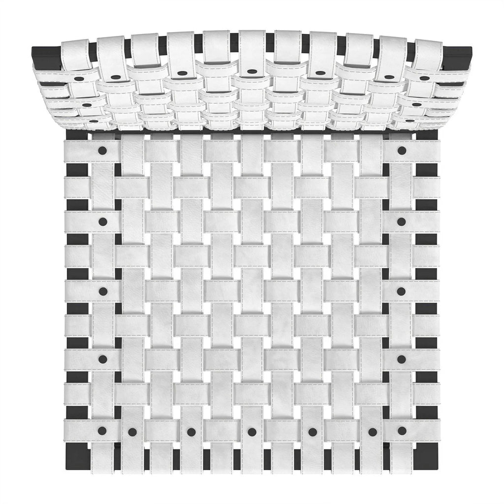 Woven Leather Counter Stool C215