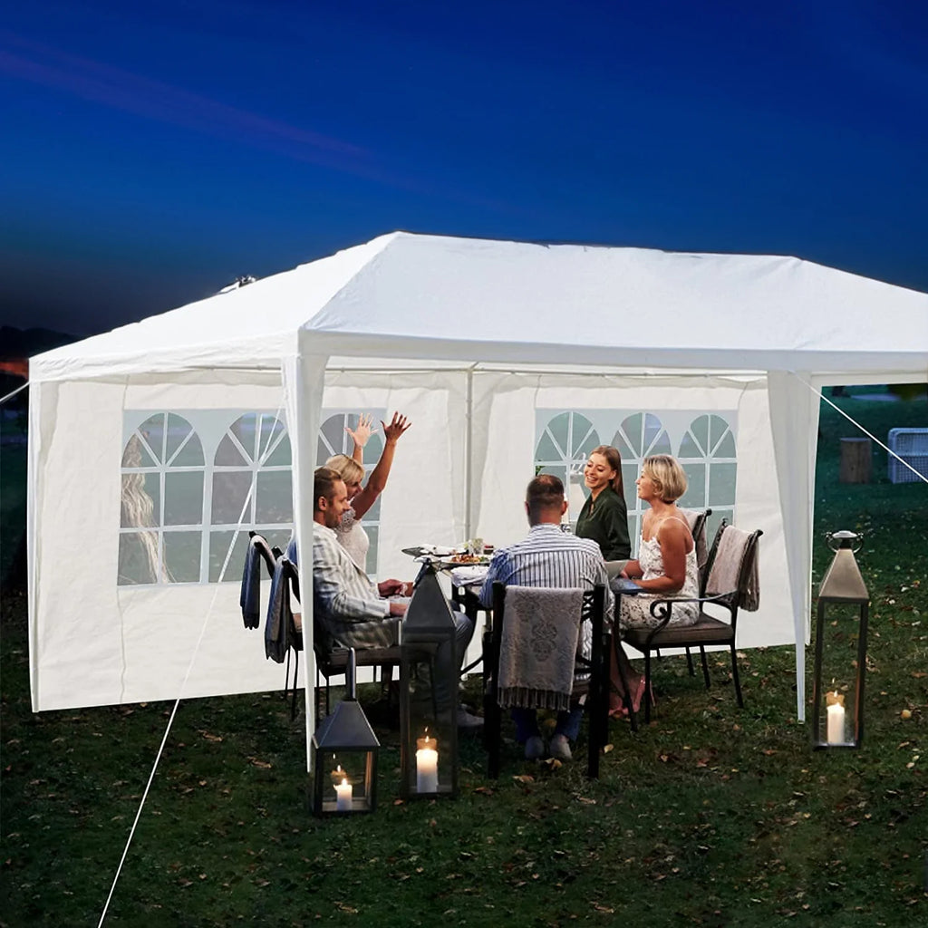 White Party Tent Canopy Shelter L30193