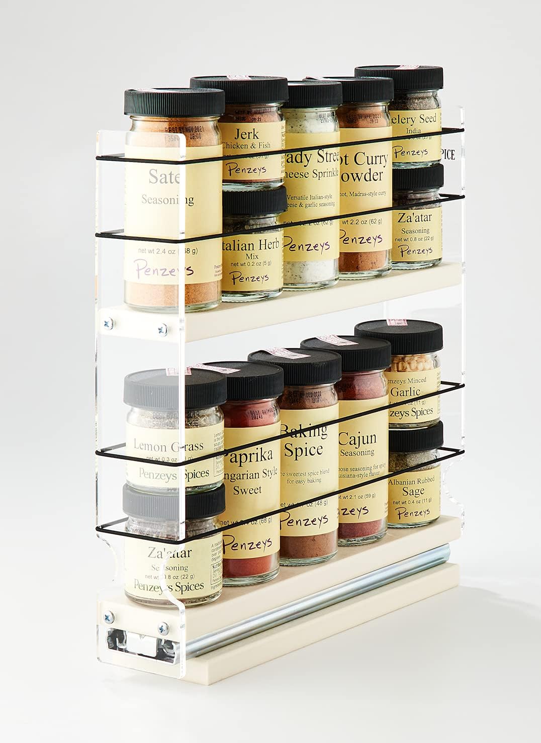 Vertical Spice Rack 10 Capacity Drawer Access H72453