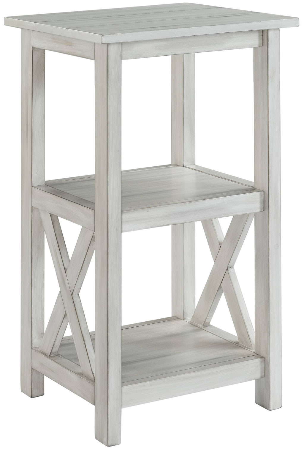 White Wash Bookcase X2876