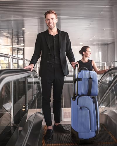 Gray 20 inch Softside Carry-On Luggage with Spinner Wheels T176453