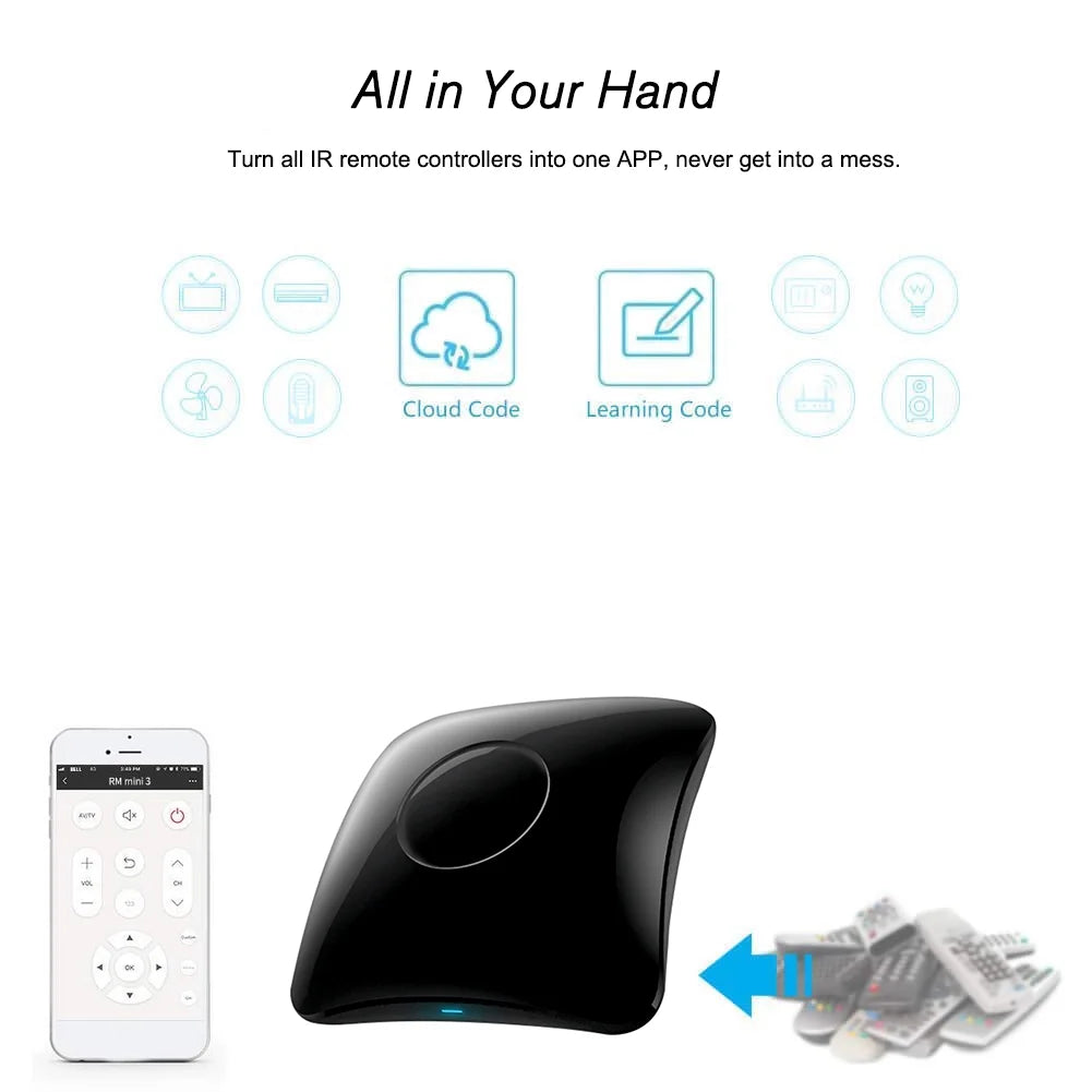 WiFi IR RF Universal Remote Controller D7851