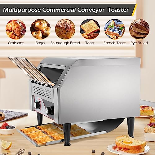 Conveyor Toaster 450 Slices/Hour 2600W Heavy Duty Commercial Toaster W866