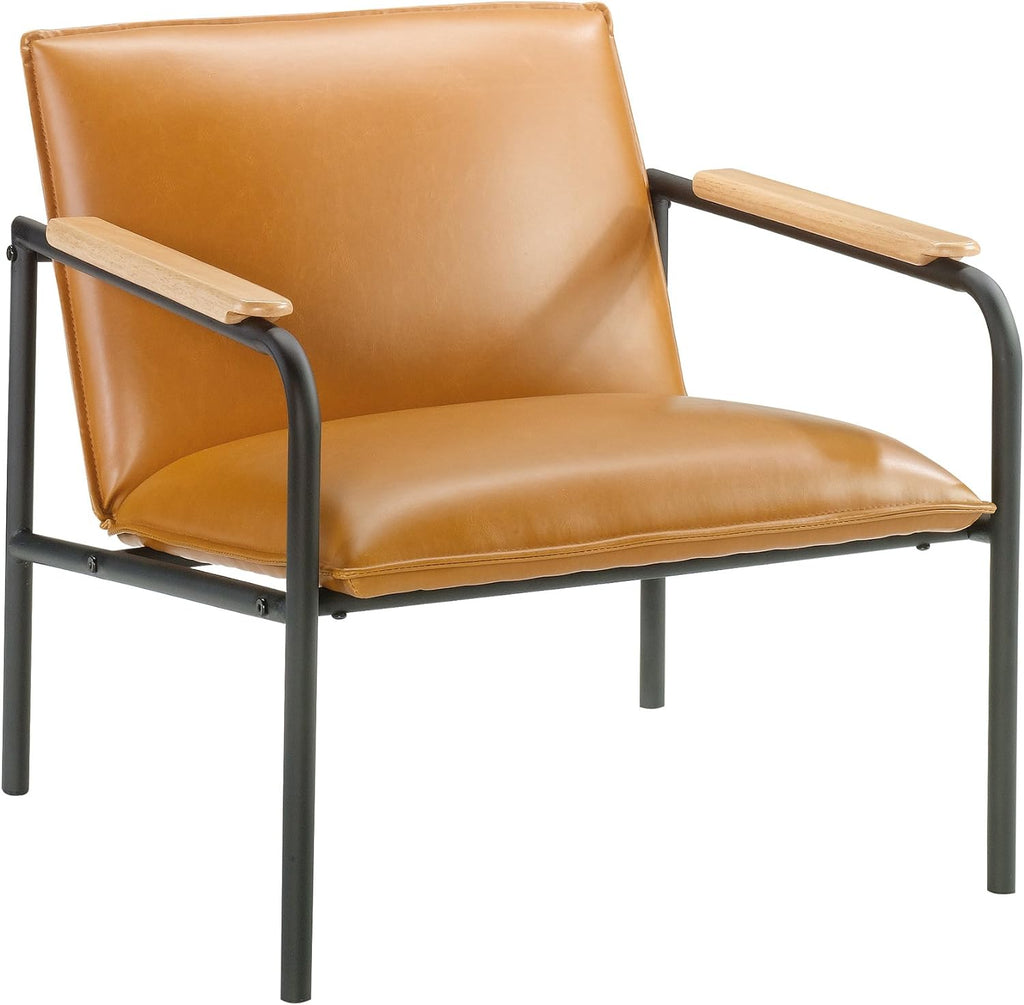 Camel Finish Lounge Chair L588