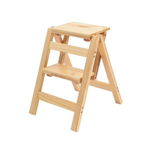 Folding Wooden Step Stool W55326